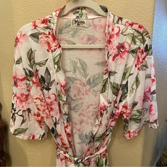 SHOW ME YOUR MUMU Women Floral Kimono Robe One Size - Picture 2 of 8